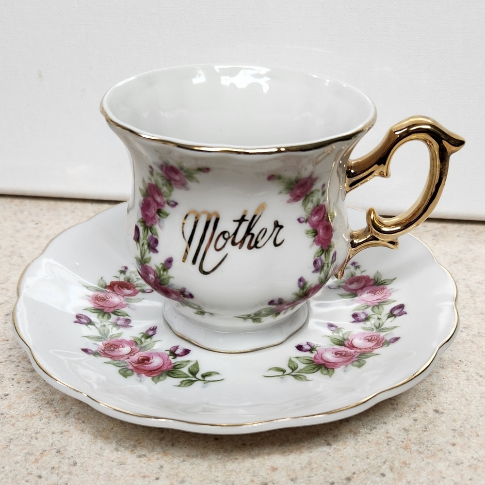 Norcrest Mother Tea Cup and Saucer